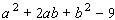 Factor by grouping the first three terms together.  