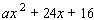 Find the value for a so that the polynomial   factors to   .