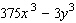 Factor the expression as the sum or difference of two cubes.