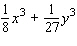 Factor the expression as the sum or difference of two cubes.