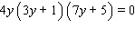 The equation is already in factored form. Use the special zero factor property to set the factors to 0 and solve.