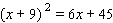Solve the equation.  