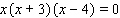 The equation is already in factored form. Use the special zero factor property to set the factors to 0 and solve.