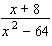 <strong>Reduce the following rational expression to lowest terms, if possible. Also, specify any restrictions on the variable. </strong> A) B) C) D) E)
