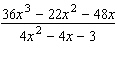 Reduce the following rational expression to lowest terms.