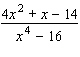 Reduce the following rational expression to lowest terms.