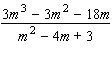 Reduce the following rational expression to lowest terms.