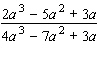 Reduce the following rational expression to lowest terms.