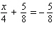 Solve the following equation. Be sure to check each answer in the original equation if you multiply both sides by an expression that contains the variable.