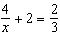 Solve the following equation. Be sure to check each answer in the original equation if you multiply both sides by an expression that contains the variable.
