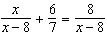 Solve the following equation. Be sure to check each answer in the original equation if you multiply both sides by an expression that contains the variable.