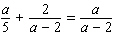 Solve the following equation. Be sure to check each answer in the original equation if you multiply both sides by an expression that contains the variable.