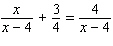 Solve the following equation. If impossible, answer no solution . Be sure to check each answer in the original equation if you multiply both sides by an expression that contains the variable.