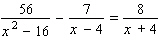 Solve the following equation. If impossible, answer no solution . Be sure to check each answer in the original equation if you multiply both sides by an expression that contains the variable. x = __________
