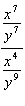 Simplify the complex fraction.  