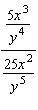 Simplify the complex fraction.  