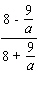 Simplify the complex fraction.  