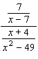 Simplify the complex fraction.  