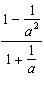 Simplify the complex fraction.  