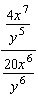 Simplify the complex fraction.  
