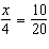 Solve the following proportion.  