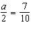 Solve the following proportion.  