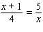 Solve the following proportion.  