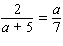 Solve the following proportion.  