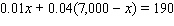 Solve the equation.  