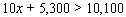 Solve the inequality. Write your answer using inequality notation.