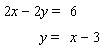 Given the graph of the following equations. Find the solution of the system of these equations. If the system is dependent or inconsistent, indicate this.