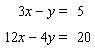 Solve the following system by the substitution method. If the system is dependent or inconsistent, indicate this.