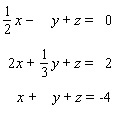 Solve the system.  