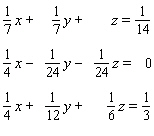 Solve the system.  