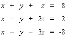 Solve the system. If the system is dependent or inconsistent, indicate this.