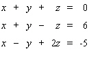Solve the system. If the system is dependent or inconsistent, indicate this.