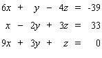 Solve the system. If the system is dependent or inconsistent, indicate this.