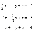 Solve the system. If the system is dependent or inconsistent, indicate this.