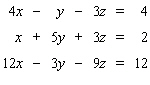 Solve the system. If the system is dependent or inconsistent, indicate this.
