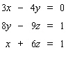 Solve the system. If the system is dependent or inconsistent, indicate this.