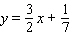 <strong>Write the equation of the line with the slope and y -intercept </strong> A) B) C) D) E)