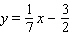 <strong>Write the equation of the line with the slope and y -intercept </strong> A) B) C) D) E)