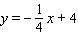 <strong>The slope of the line is and one point on a line is . Find the equation of the line and write the answer in slope-intercept form.</strong> A) B) C) D) E)