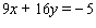 <strong>Find the equation of the line that passes through the pair of points. Write your answer in standard form. </strong> A) B) C) D) E)