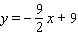 <strong>Find the equation of the line with x -intercept 9 and y -intercept 2.</strong> A) B) C) D) E)
