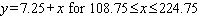 <strong>Suppose you have a job that pays $7.25 and hour and you work anywhere from 15 and 31 hours per week. Write an equation, with a restriction on the variable that gives the amount of money you will earn for working hours in one week.</strong> A) B) C) D) E)