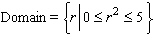 <strong>The formula for the area of a circle with radius is given by The formula shows that is a function of State the domain and the range of the function </strong> A) B) C) D) E)