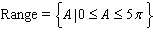 <strong>The formula for the area of a circle with radius is given by The formula shows that is a function of State the domain and the range of the function </strong> A) B) C) D) E)
