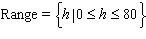 <strong>A ball is thrown straight up into the air from ground level. The relationship between the height h of the ball at any time t is illustrated by the following graph: The horizontal axis represents time t , and the vertical axis represents height h . State the domain and the range.</strong> A) B) C) D) E)