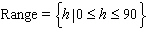<strong>A ball is thrown straight up into the air from ground level. The relationship between the height h of the ball at any time t is illustrated by the following graph: The horizontal axis represents time t , and the vertical axis represents height h . State the domain and the range.</strong> A) B) C) D) E)